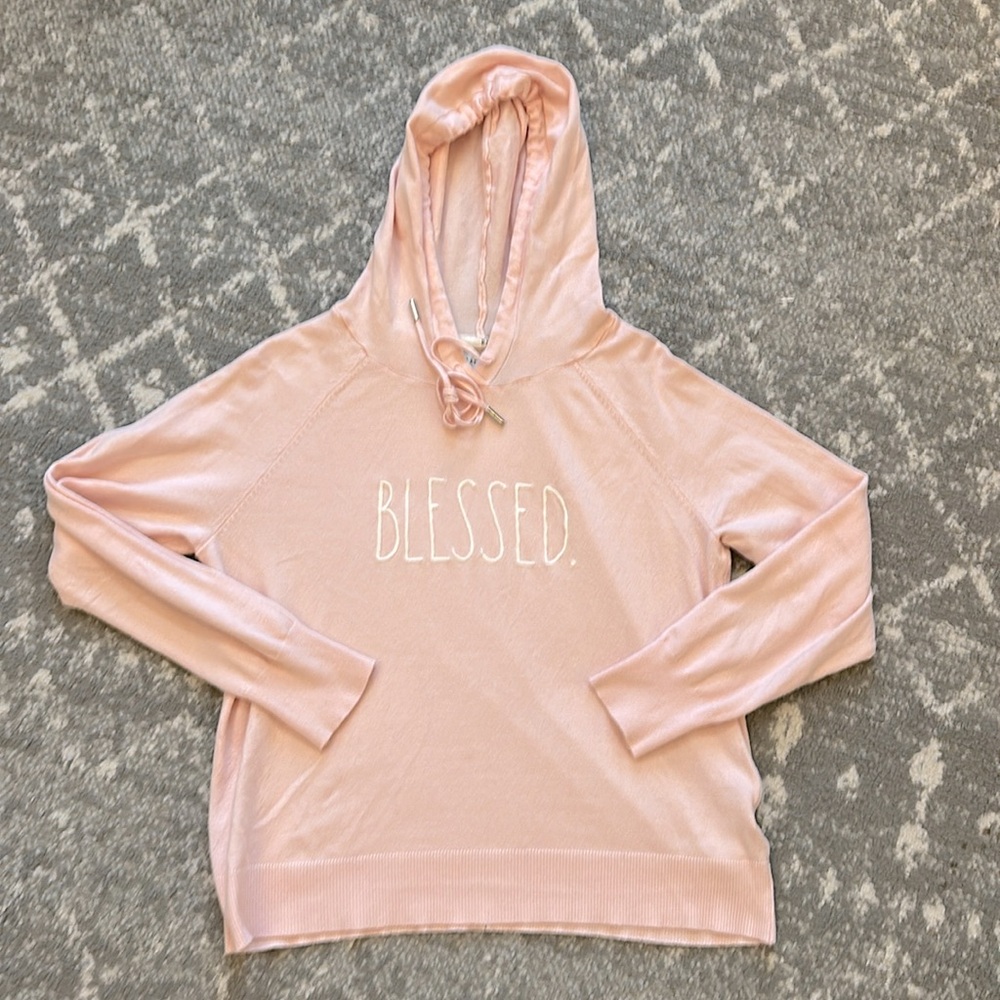 Rae Dunn Pink 'Blessed' Hoodie